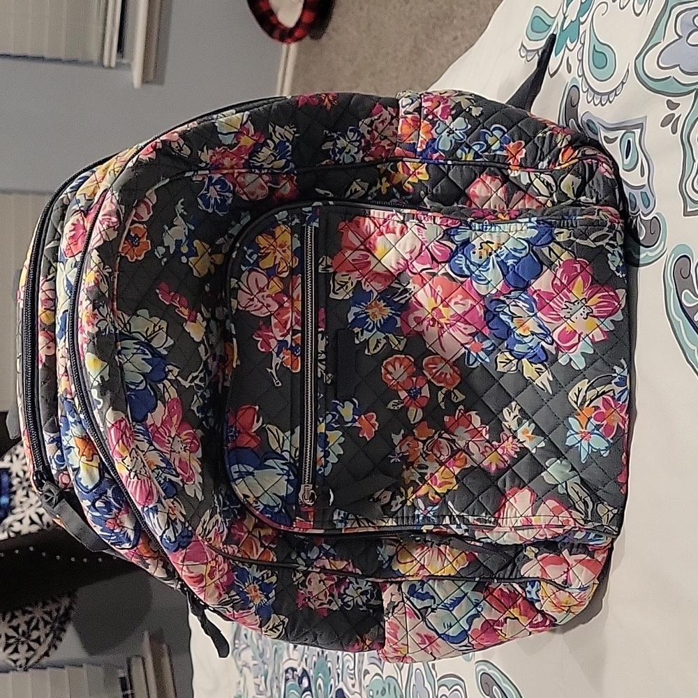 Large Vera Bradley Floral Backpack -Pretty Posies